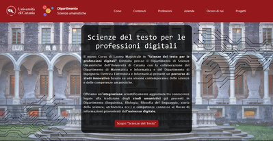 Scienze del testo per le professioni digitali Website